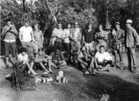Circa 60s, Brisbane Mountaineering Club with Dave seated second from the left